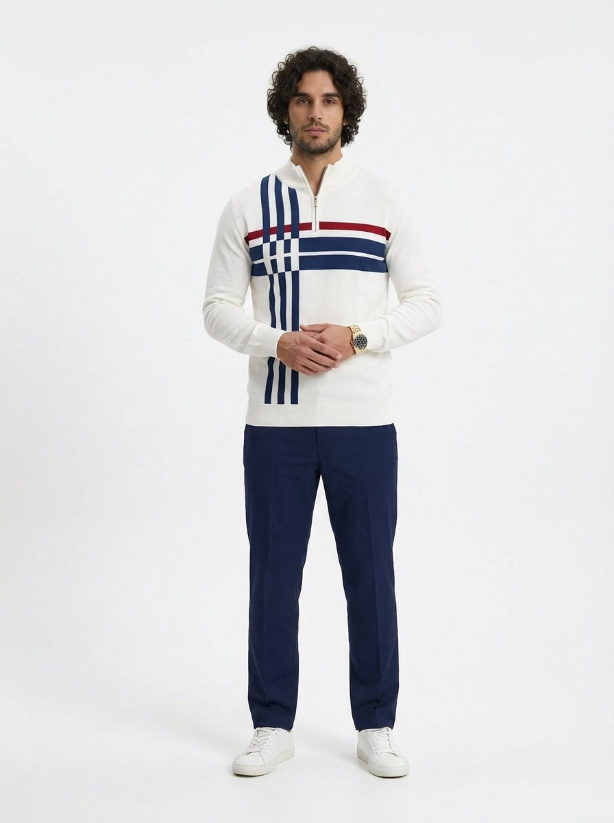 Conjunto para hombre: jersey con estampado gráfico y pantalones