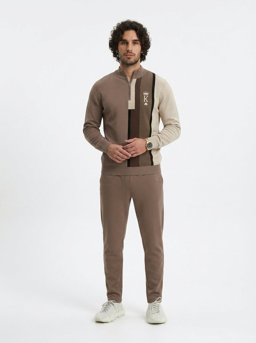 Conjunto para hombre: jersey con estampado gráfico y pantalones
