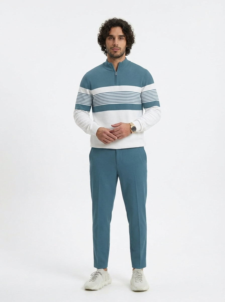 Conjunto para hombre: jersey con estampado gráfico y pantalones