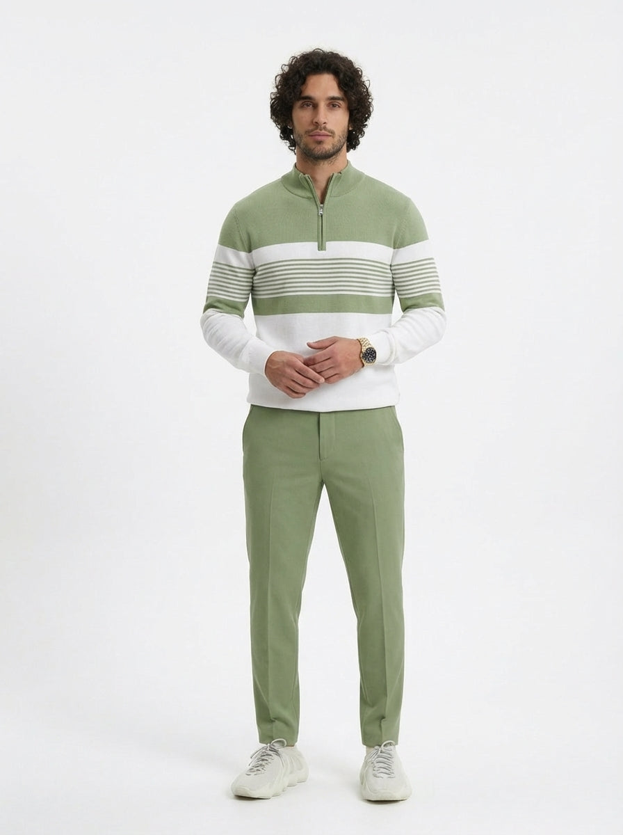 Conjunto para hombre: jersey con estampado gráfico y pantalones