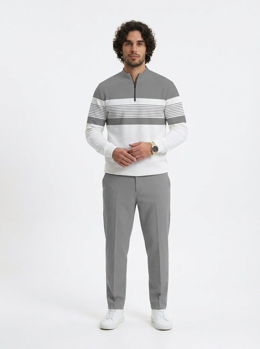 Conjunto para hombre: jersey con estampado gráfico y pantalones